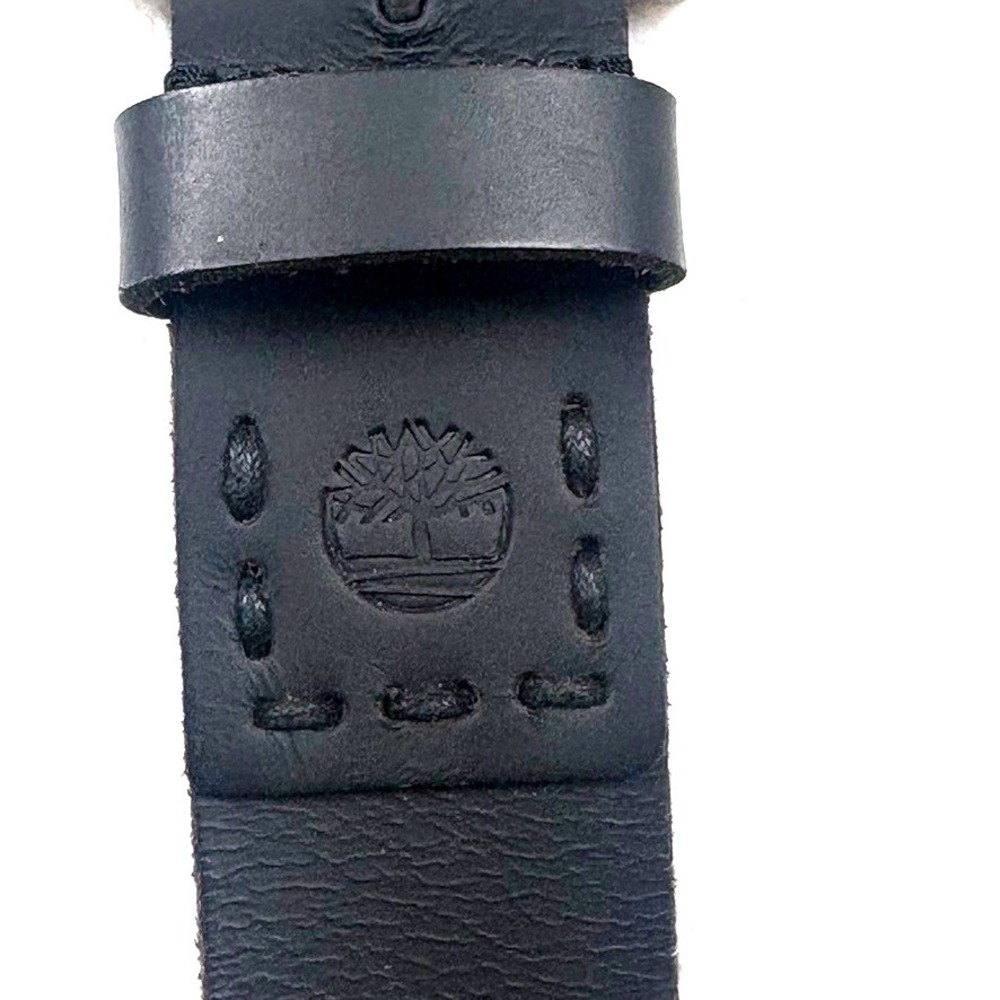 Timberland Black Genuine Leather‎ Belt Men 38/40  Rugged Dependable Work *READ*